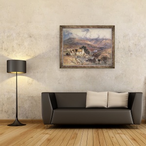 Tablou inramat - Joseph Noel Paton - Peisaj scotian, 60 x 80 cm - Img 2