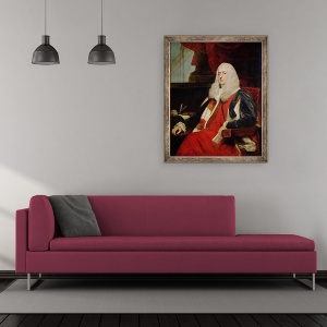 Tablou inramat - Joshua Reynolds - Alexander Loughborough, Earl Rosslyn si Lord Cancelar, 70 x 85 cm - Img 2