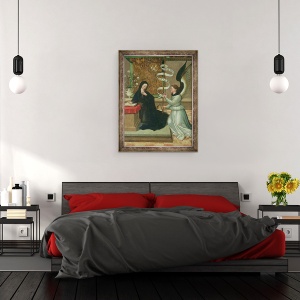 Tablou inramat - Juan de Borgona - Buna Vestire, 70 x 90 cm - Img 3