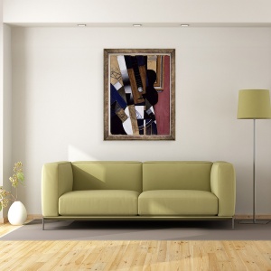 Tablou inramat - Juan Gris - Chitara si Pipe, 60 x 80 cm - Img 2