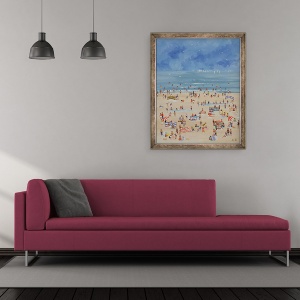 Tablou inramat - Judy Joel - Plaja, 70 x 85 cm - Img 2