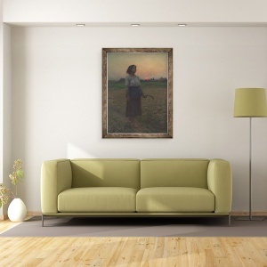 Tablou inramat - Jules Breton - Cantecul ciocarlii, 60 x 80 cm - Img 2