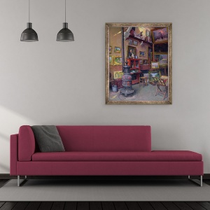 Tablou inramat - Jules Ernest Renoux - Studio 50, 50 x 60 cm - Img 2