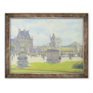Tablou inramat - Julian Barrow - Dupa-amiaza in Tuileries, 60 x 80 cm