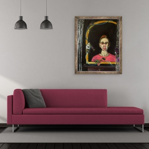 Tablou inramat - Julie Held - Autoportret - Cronologie, 2015, 50 x 60 cm - Img 2