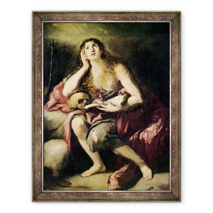 Tablou inramat - Jusepe de Ribera - Magdalena penitenta, 60 x 80 cm