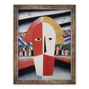 Tablou inramat - Kazimir Severinovich Malevich - seful unui taran, 60 x 80 cm