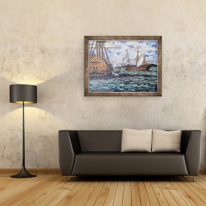 Tablou inramat - Kirstie Adamson - Predarea lui Napoleon, 60 x 80 cm - Img 2