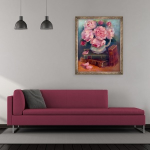 Tablou inramat - Lee Campbell - Bujori, 2020, 50 x 60 cm - Img 2
