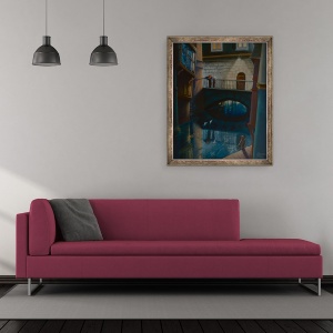 Tablou inramat - Lee Campbell - Doua nave, 50 x 60 cm - Img 2