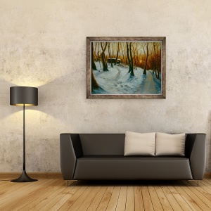 Tablou inramat - Lee Campbell - Woods Snowy 2002, 60 x 80 cm - Img 2