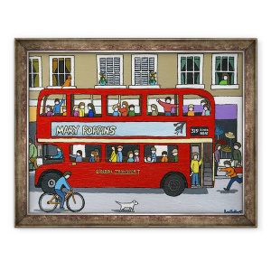 Tablou inramat - Lee Sellers - Autobuz Londra, 60 x 80 cm