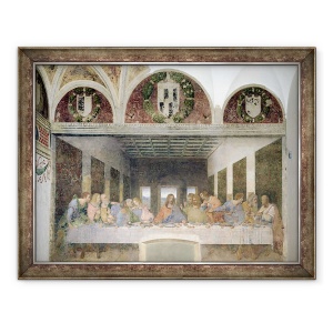 Tablou inramat - Leonardo da Vinci - Cina de Taina VII, 70 x 90 cm