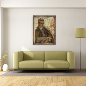 Tablou inramat - Leonid Osipovic Pasternak - Rilke in Moscova, 60 x 80 cm - Img 2
