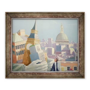 Tablou inramat - Lincoln Seligman - Avarice, 50 x 60 cm