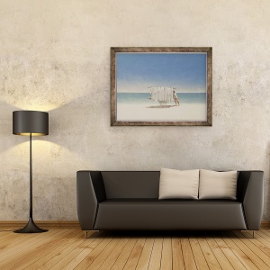 Tablou inramat - Lincoln Seligman - Cuba Beach Vanzator, 70 x 90 cm - Img 2