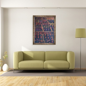 Tablou inramat - Lincoln Seligman - Cutii pivnita 1, 60 x 80 cm - Img 2