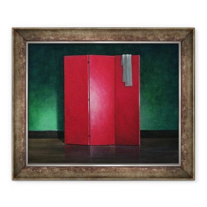 Tablou inramat - Lincoln Seligman - Ecran rosu, 50 x 60 cm