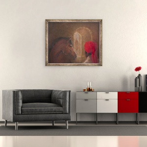 Tablou inramat - Lincoln Seligman - Grajduri, Jodhpur, 50 x 60 cm - Img 2