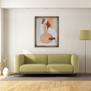 Tablou inramat - Lincoln Seligman - Interpret la sitar I, 60 x 80 cm - Img 2