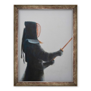 Tablou inramat - Lincoln Seligman - Luptator Kendo I, 70 x 90 cm