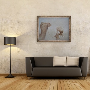 Tablou inramat - Lincoln Seligman - Omul de conducere Camel, 70 x 90 cm - Img 2