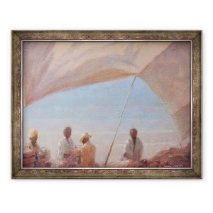 Tablou inramat - Lincoln Seligman - Plase de pescuit, 60 x 80 cm