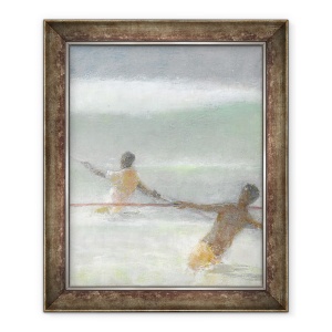 Tablou inramat - Lincoln Seligman - Plase de tractare a pescarilor, 70 x 85 cm