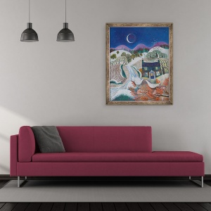 Tablou inramat - Lisa Graa Jensen - Pasari de zapada, 2018, 50 x 60 cm - Img 2