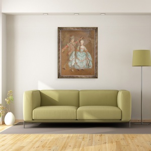 Tablou inramat - Lorens the Younger Pasch - Copii dansatori, 60 x 80 cm - Img 2