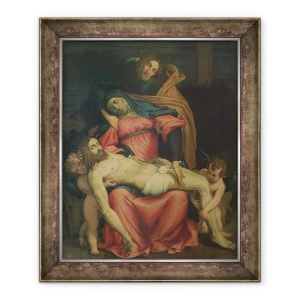 Tablou inramat - Lorenzo Lotto - Pietà, 70 x 85 cm