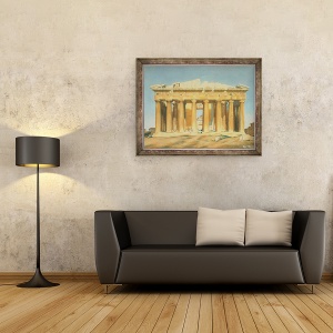 Tablou inramat - Louis Dupre - Partenonul, Atena, 60 x 80 cm - Img 2