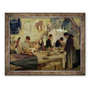 Tablou inramat - Louis Joseph Anthonissen - Atelier de calcat in Trou, 60 x 80 cm