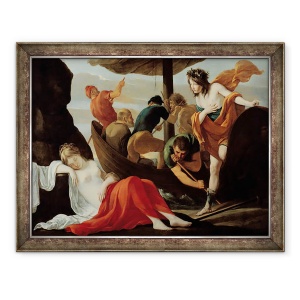Tablou inramat - Louis Le Nain - Bacchus descoperind Ariadne pe Naxos, 70 x 90 cm