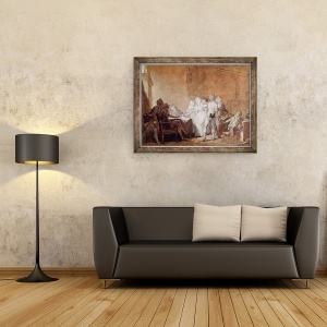 Tablou inramat - Louis Leopold Boilly - Arestarea lui Charlotte Corday, 60 x 80 cm - Img 2
