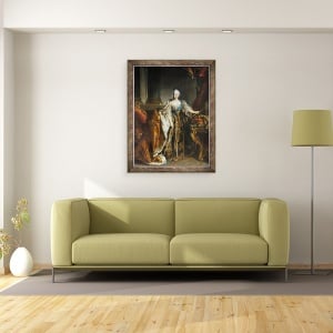 Tablou inramat - Louis M. Tocque - Portret De imparateasa Elizabeth, 60 x 80 cm - Img 2