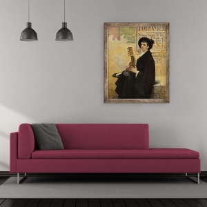 Tablou inramat - Louis Montegut - in Spania, 50 x 60 cm - Img 2