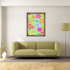 Tablou inramat - Louisa Hereford - Flori mixte, 60 x 80 cm - Img 2
