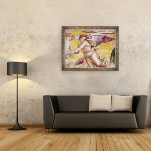 Tablou inramat - Luca Signorelli - Detaliu al celor alesi in Paradis, de la Capela Madonnei di San Brizio, 60 x 80 cm - Img 2