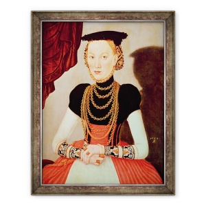 Tablou inramat - Lucas Cranach the Younger - Portretul unei femei, 70 x 90 cm