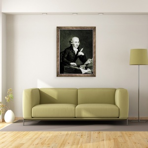 Tablou inramat - Ludwig Guttenbrunn - Joseph Haydn 1732-1809 c.1770 ulei pe panza, 60 x 80 cm - Img 2