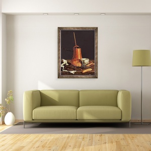 Tablou inramat - Luis Egidio Melendez - Natura moarta cu un set de ciocolata, 60 x 80 cm - Img 2