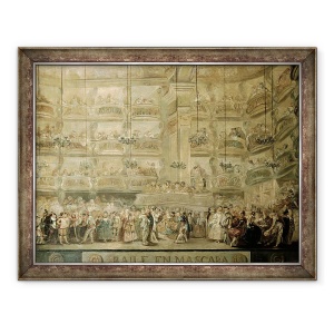 Tablou inramat - Luis Paret y Alcazar - Balul Mascat, 70 x 90 cm