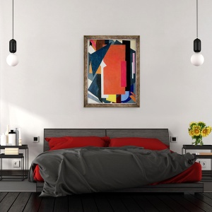 Tablou inramat - Lyubov Sergeevna Popova - Arhitectonica pictantica, 70 x 90 cm - Img 3