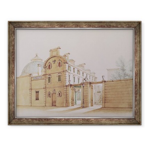 Tablou inramat - M. Santi - Vedere a casei din rue Fortunee, 60 x 80 cm