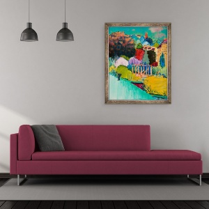 Tablou inramat - Marco Cazzulini - Spre Sf. stefan, 50 x 60 cm - Img 2