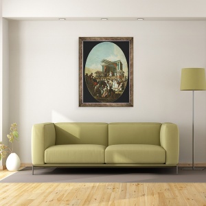 Tablou inramat - Marco Marcola - O comedie italiana in Verona, 70 x 90 cm - Img 2