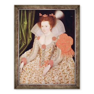 Tablou inramat - Marcus Gheeraerts - Printesa Elisabeta, fiica lui James I, 70 x 90 cm