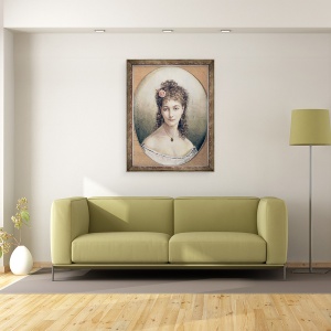 Tablou inramat - Marie Desire Bourgoin - Sarah Bernhardt 1844-1923 1869, 60 x 80 cm - Img 2