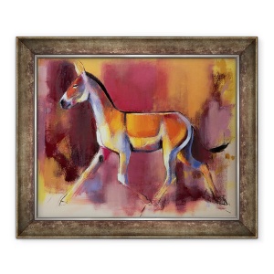 Tablou inramat - Mark Adlington - Ass salbatic, Rann de Kutch, 50 x 60 cm